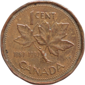 1 Cent  캐나다 연방 125주년