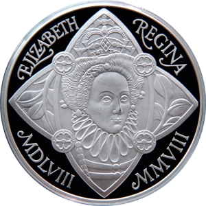 5 Pound 엘리자베스 1세 여왕 즉위 450주년(2008)