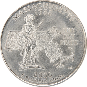 Quarter Dollar 워싱턴  매사추세츠