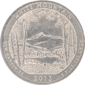 Quarter Dollar 워싱턴  화이트 마운틴 국립 삼림, 뉴햄프셔