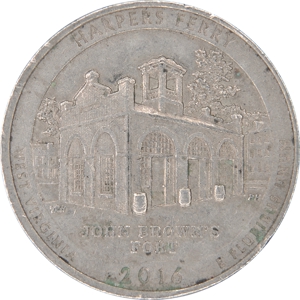 Quarter Dollar 워싱턴  하퍼스 페리 국립 역사 공원, 웨스트버지니아
